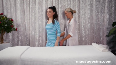 Massage Sins featuring ladylove's eating pussy clip