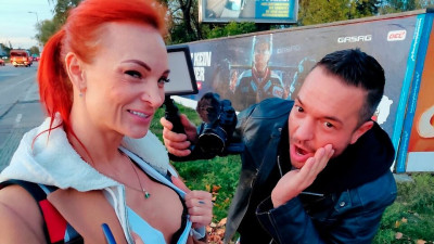 Sexy Kessie Shy at outdoor smut