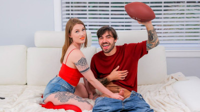 Oral xxx with sensual Aria Kai from Family Strokes
