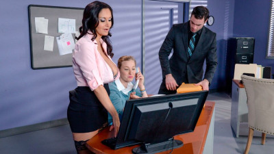 Attractive Ava Addams and Riley Jenner - missionary trailer - Big Tits at Work